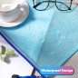 Oderra Pochette Plastique A4+A5+A6, 15PCS Pochette Zippée, PVC Mesh Zipper Pouch Document Wallet, Ranger Papiers petits Objets d