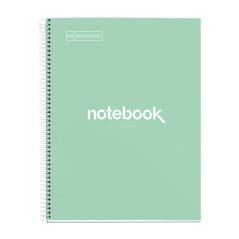Miquelrius - Cahier A4 à spirale, Notebook Emotions, 80 Feuilles microperforée 90 g/m², Pages à Points (Dots), 1 Bande Couleur,