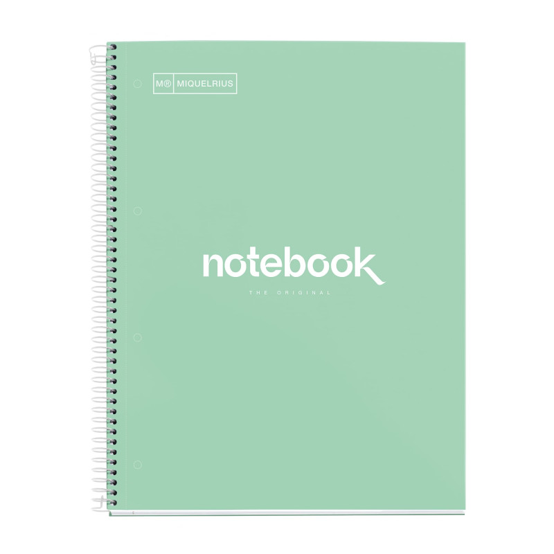 Miquelrius - Cahier A4 à spirale, Notebook Emotions, 80 Feuilles microperforée 90 g/m², Pages à Points (Dots), 1 Bande Couleur, Miquelrius - Cahier A4 à spirale, Notebook Emotions, 80 Feuilles microperforée 90 g/m², Pages à Points (Dots), 1 Bande Couleur,