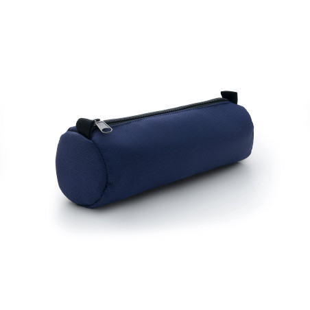 OXFORD Trousse ronde couleurs 1 Compartiment Capacité Dimensions 22x7x7cm Fermeture éclair Polyester Bleu