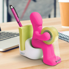 Le Butt Station Fournitures de Bureau - Dévidoir de Ruban Amusant - Porte Accessoires de Bureau Rigolo et Sympa avec Rouleau de 