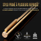 Scriveiner Stylo Roller Coffret Stylo Roller Or Finition Plaqué or véritable, Rechargeable, Beau Cadeau pour Homme & Femme avec 