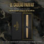 Scriveiner Stylo Roller Coffret Stylo Roller Or Finition Plaqué or véritable, Rechargeable, Beau Cadeau pour Homme & Femme avec 