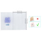 EXERZ A5 Protège-cahiers 10pcs (16x22cm) - transparentes résistantes à l'eau - Vestes de protection à enfiler pour ordinateur po
