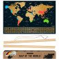 envami® Carte du Monde à Gratter Avec Cadre 68 X 43 CM en Anglais Doré - Planisphère - Map Carte - Poster à Gratter - Scratch Of envami® Carte du Monde à Gratter Avec Cadre 68 X 43 CM en Anglais Doré - Planisphère - Map Carte - Poster à Gratter - Scratch Of