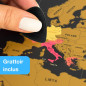 envami® Carte du Monde à Gratter Avec Cadre 68 X 43 CM en Anglais Doré - Planisphère - Map Carte - Poster à Gratter - Scratch Of envami® Carte du Monde à Gratter Avec Cadre 68 X 43 CM en Anglais Doré - Planisphère - Map Carte - Poster à Gratter - Scratch Of