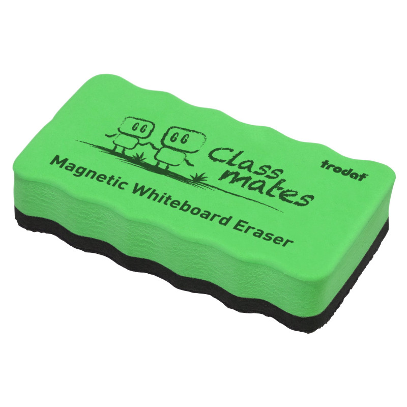 Effaceur magnétique Trodat pour tableau blanc - de couleur vert - Taille : 10,5 x 5,5 x 1,8 cm - idéal pour enlever toutes les m Effaceur magnétique Trodat pour tableau blanc - de couleur vert - Taille : 10,5 x 5,5 x 1,8 cm - idéal pour enlever toutes les m
