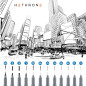 Hethrone Stylos de calligraphie, stylos de lettrage à la main et ensemble de calligraphie noire pour les débutants, écriture, si Hethrone Stylos de calligraphie, stylos de lettrage à la main et ensemble de calligraphie noire pour les débutants, écriture, si