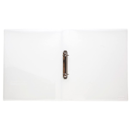 Idena 224335 - Classeur à anneaux DIN A4, en PP, 2 anneaux, largeur dos 35 mm, transparent, 1 pièce