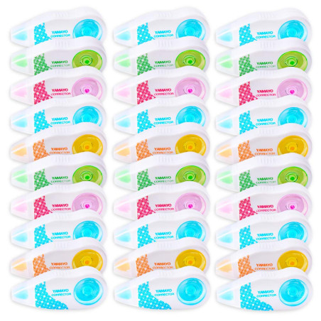 30 Pcs Blanco Correcteur 5m x 5mm Souris Correcteur Blanc avec Capuchon Blanco Souris Correcteur pour Fournitures Scolaires Écol
