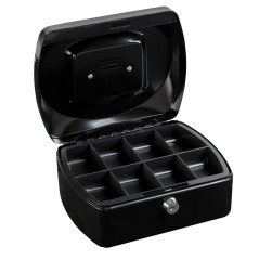 Idena 50028 - Caissette à monnaie 8", dimensions 205 x 160 x 90 mm, couleur noir, 1 pièce