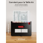 ABClife Trieur A4 26 Poches Avec Couvercle, Organiseur Documents Extensible Accordéon Avec Plastique Fichier