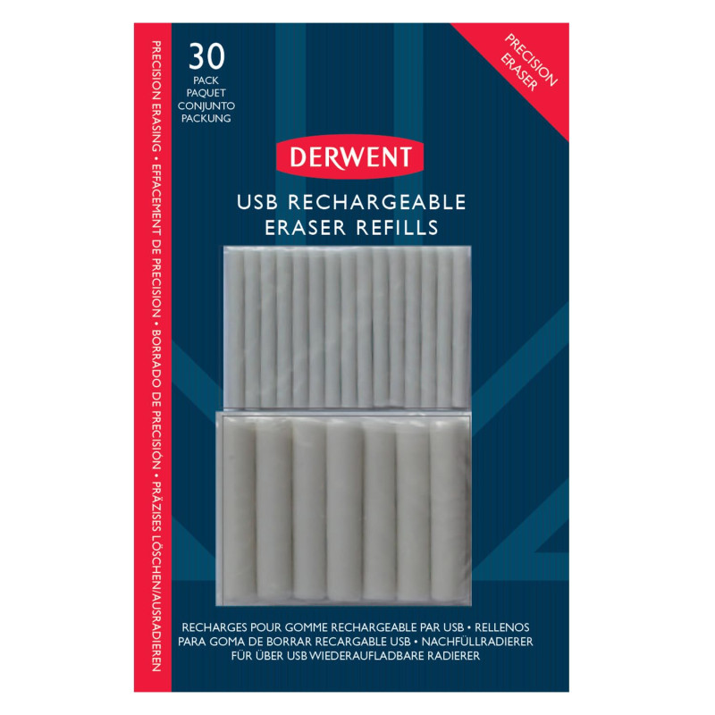 Derwent USB Rechargeable Eraser Refills 2305811 Multi One Size Derwent USB Rechargeable Eraser Refills 2305811 Multi One Size