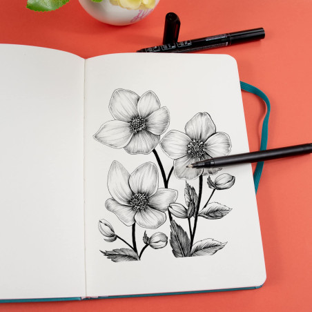 STATIONERY ISLAND Carnet de Notes A5 Non Ligné, Couverture Rigide Avec Papier Épais de Qualité Supérieure de 120 g/m², Carnet Vi