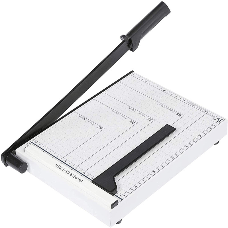 Voluker Massicot A4 Coupe-papier Capacité de Coupe 10 Feuilles de Papier pour Bureau, École, Loisirs Créatifs en Papier, Blanc Voluker Massicot A4 Coupe-papier Capacité de Coupe 10 Feuilles de Papier pour Bureau, École, Loisirs Créatifs en Papier, Blanc