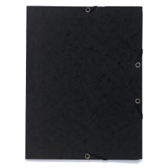 Exacompta - Réf. 55401E - Carton de 25 chemises à élastiques imprimées - pochettes à 3 rabats - en carte lustrée 355 g/m2 - dime