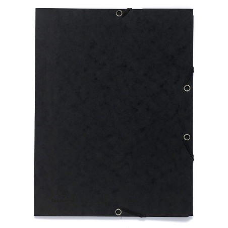 Exacompta - Réf. 55401E - Carton de 25 chemises à élastiques imprimées - pochettes à 3 rabats - en carte lustrée 355 g/m2 - dime