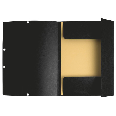Exacompta - Réf. 55401E - Carton de 25 chemises à élastiques imprimées - pochettes à 3 rabats - en carte lustrée 355 g/m2 - dime