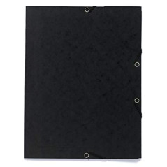 Exacompta - Réf. 55401E - Carton de 25 chemises à élastiques imprimées - pochettes à 3 rabats - en carte lustrée 355 g/m2 - dime