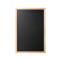 Bi-Office Back2Chalk Essentials Tableau à craie Noir Cadre en Pin 60x40cm