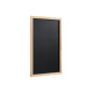 Bi-Office Back2Chalk Essentials Tableau à craie Noir Cadre en Pin 60x40cm