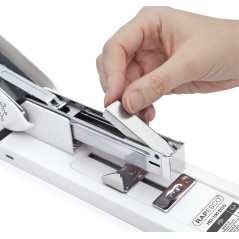Rapesco 1386 ECO Agrafeuse HD-100 à Grande Capacité, Capacité de 100 Feuilles, Blanc Doux