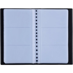 Zacro 240 Porte Cartes de Visite Carte de Livre PVC Cartes pour Ranger Fidélité Porte Carte de Crédit etc (Noir)