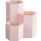 AhfuLife Pot Créatif Hexagonal Multifonction pour Ranger Pinceaux de Maquillage, Pinceaux, Stylos, Papeterie - Décoration de Bur
