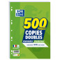 OXFORD Copies Doubles Grands Carreaux Seyès 500 Pages blanches 90g sous film. OXFORD Copies Doubles Grands Carreaux Seyès 500 Pages blanches 90g sous film.