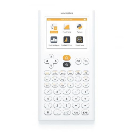 NumWorks avec Housse de Protection WYNGS Incluse Bleu - Calculatrice Graphique - Pack de Base