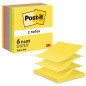 Post-it Z-Notes Autocollantes, Pack de 6 Blocs, 100 Feuilles par Bloc, 76 mm x 76 mm, Jaune, Vert, Violet, Rose, Orange - Feuill Post-it Z-Notes Autocollantes, Pack de 6 Blocs, 100 Feuilles par Bloc, 76 mm x 76 mm, Jaune, Vert, Violet, Rose, Orange - Feuill