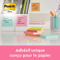 Post-it Z-Notes Autocollantes, Pack de 6 Blocs, 100 Feuilles par Bloc, 76 mm x 76 mm, Jaune, Vert, Violet, Rose, Orange - Feuill Post-it Z-Notes Autocollantes, Pack de 6 Blocs, 100 Feuilles par Bloc, 76 mm x 76 mm, Jaune, Vert, Violet, Rose, Orange - Feuill