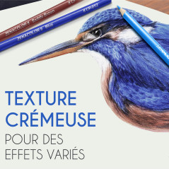 Zenacolor - Set de 160 Crayons de Couleur - Pour le Coloriage, Dessin, Croquis - Crayon pour Adulte, Enfant, Professionnel