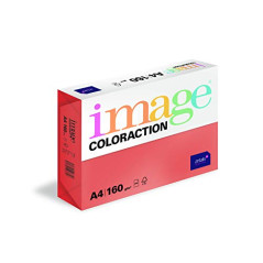 IMAGE Coloraction - Papier de couleur Rouge Chile 160 g/m² A4 - Ramette de 250 feuilles 21350