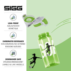 Sigg - Gourde Enfant - Viva One Goal - Convient Aux Boissons Gazeuses - Étanche - Lavable Au Lave-Vaisselle - Sans BPA - Pour Éc