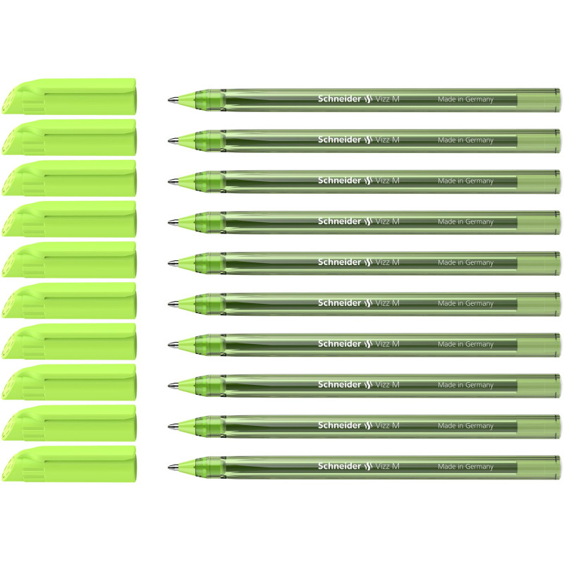 Schneider Vizz 102211 Stylo à bille (pour une écriture facile et rapide, Couleur du corps = Couleur d'écriture, largeur de trait Schneider Vizz 102211 Stylo à bille (pour une écriture facile et rapide, Couleur du corps = Couleur d'écriture, largeur de trait