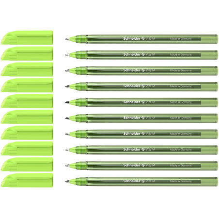 Schneider Vizz 102211 Stylo à bille (pour une écriture facile et rapide, Couleur du corps = Couleur d'écriture, largeur de trait