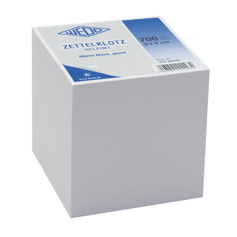 Werner Dorsh Waytex Bloc memo encollé de 700 feuilles 9 x 9 cm Couleurs Assortis Werner Dorsh Waytex Bloc memo encollé de 700 feuilles 9 x 9 cm Couleurs Assortis