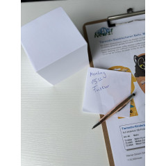 Werner Dorsh Waytex Bloc memo encollé de 700 feuilles 9 x 9 cm Couleurs Assortis