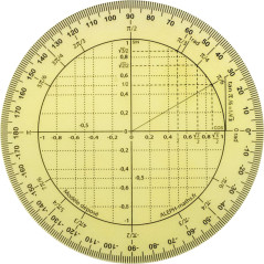 Aleph rapporteur trigonométrique 11 cm