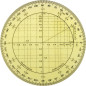 Aleph rapporteur trigonométrique 11 cm Aleph rapporteur trigonométrique 11 cm