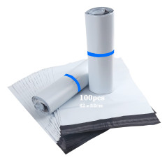 HVDHYY Enveloppe Plastique Expedition Grand Pochette Colis Vinted Emballage Envoie Colis Vetement Blanc 100pcs 42cmX52cm Sacs d'