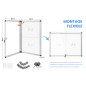 Swansea Tableau d'affichage Verrouillable Vitrine Affichage Tableau Blanc Vitrine magnétique avec cadre en aluminium 49 x 36 cm Swansea Tableau d'affichage Verrouillable Vitrine Affichage Tableau Blanc Vitrine magnétique avec cadre en aluminium 49 x 36 cm