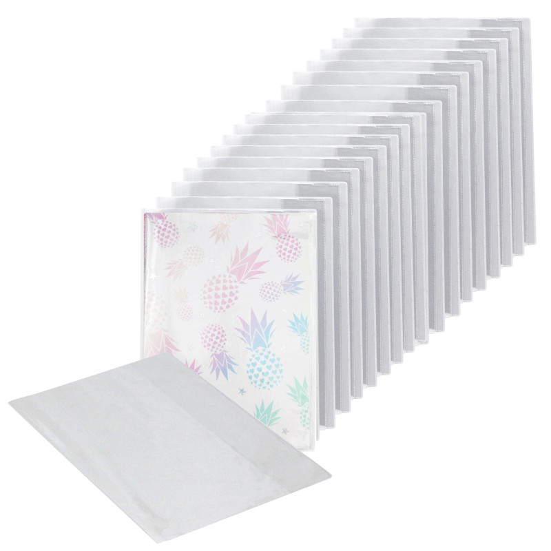 EXERZ A4 Couver-livre de cahier d'exercices transparent résistant à l'eau - Vestes de protection à enfiler pour ordinateur porta