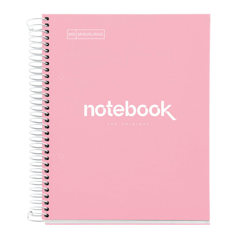 Miquelrius - Cahier A5 Carnet de Notes Emotions, 120 Feuilles 90 g/m², Grille 5 x 5 mm, 5 Bandes de couleur, Spirale microperfor Miquelrius - Cahier A5 Carnet de Notes Emotions, 120 Feuilles 90 g/m², Grille 5 x 5 mm, 5 Bandes de couleur, Spirale microperfor