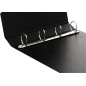 Classeur A3 Paysage Dos 55mm 4 Anneaux en D Couverture PVC Noir Classeur A3 Paysage Dos 55mm 4 Anneaux en D Couverture PVC Noir