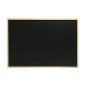 H HANSEL HOME - Tableau à Craie Noir avec cadre en bois naturel - 90X60 cm H HANSEL HOME - Tableau à Craie Noir avec cadre en bois naturel - 90X60 cm