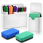 2 Pièces Porte-stylos Magnétiques, Porte-marqueurs, Pot à Stylos, Accessoires pour Tableau Blanc avec 2 Éponges pour Réfrigérate 2 Pièces Porte-stylos Magnétiques, Porte-marqueurs, Pot à Stylos, Accessoires pour Tableau Blanc avec 2 Éponges pour Réfrigérate