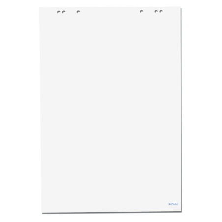 Herlitz 10834133 - Bloc de tableau de conférence FSC Mix, 5 pièces, 20 feuilles, 68 x 99 cm, 80 g / m² , Blanc
