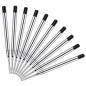 Vesaneae 10 × Recharge Stylo Bille, Trait Moyenne Recharges Universelles, Recharge de Stylo, Pointe Moyenne 1.0MM (Noir) Vesaneae 10 × Recharge Stylo Bille, Trait Moyenne Recharges Universelles, Recharge de Stylo, Pointe Moyenne 1.0MM (Noir)